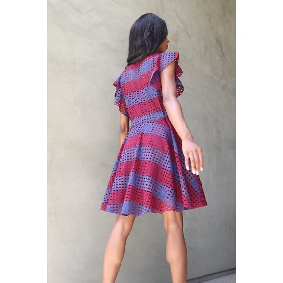 24. Eva Franco Simona Mini Dress with Cap Sleeves - Picture 2 of 3